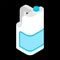 Milk Gallon isometric. plastic bottle isolated . Vector illustration