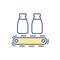 Milk manufacturing technology RGB color icon