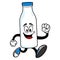 Milk Mascot Running