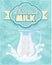 Milk pitcher poster