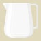 milk pitcher. Vector illustration decorative design