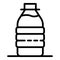 Milk protein bottle icon, outline style