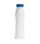 Milk or shampoo plastic bottle with blue cap