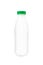 Milk or shampoo plastic bottle with green cap