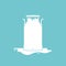 Milk tank symbolic icon