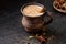 Milk tea chai latte traditional tasty refreshing morning breakfast organic healthy hot beverage
