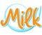 Milk - text tag with milk