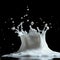 Milk white splash flow background