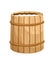 Milk wooden barrel isolated icon