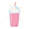 milkshake fresh, milk dairy product cartoon icon