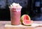 Milkshake with guava pieces