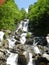 Milky waterfall. Abkhazia Not far from Lake Ritsa.