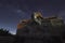 Milky Way above Guan Yin statue at 500 Lohan Temple, Bintan Island, Indonesia