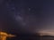 Milky way, astronomy picture. Costa Brava, CATALONIA , Spain