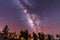 Milky way in the Caldera de Taburiente Natural Park