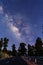 Milky Way in Caldera de Taburiente Natural Park on the island of La Palma, Canary Islands, Spain