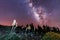 Milky Way in Caldera de Taburiente Natural Park on the island of La Palma, Canary Islands, Spain