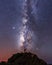 Milky Way in Caldera de Taburiente Natural Park on the island of La Palma, Canary Islands, Spain