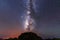 Milky Way in Caldera de Taburiente Natural Park on the island of La Palma, Canary Islands, Spain