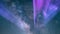 Milky Way Galaxy and Aurora Purple Loop 50mm in South Sky