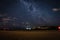 Milky Way galaxy over beach