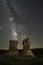 Milky Way Galaxy over Hoodoos in Devils Garden