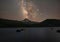 Milky Way Galaxy over Mount Hood from Laurance Lake in Oregon