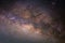 The milky way galaxy\'s center, Long exposure photograph.