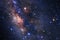 Milky way galaxy with stars and space dust in the universe