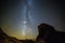 Milky way in La Pertusa Church, Lleida, Spain