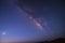 Milky Way and Meteor in Sahara Desert