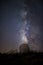 Milky way at night from Antalya SaklÄ±kent Tubitak Observatory. SELECTÄ°VE FOCUS. Some areas are blurred.