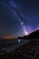 Milky Way over cape Emine, Bulgaria