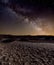 Milky Way over the desert