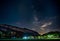 Milky Way over the famous Mount Danxia