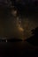 Milky way over Lake Namekagon Wisconin Quiet peacful summer night