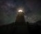 Milky way over Lighthouse in Maine