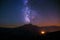 Milky Way over Monte Padro in Corsica