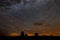 The Milky Way over Monument Valley