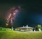 Milky Way over the mountain house on mountain Vlasic