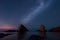 Milky way over the sea, Sinemorets, Bulgaria