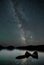 Milky way over water in Maine