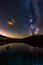 Milky Way Reflection in Lily Lake Colorado Landscape