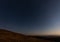 Milky Way rising on top of a ridge in Parang mountains