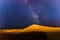 The Milky Way and Singing Sands Mountain