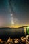 Milky way in the sky of Croatia