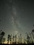Milky way stars night sky Lyra constellation observing
