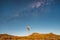 Milky Way stars with windmill