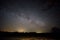 Milky way strars observing over latvian fields