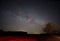 Milky way strars observing over latvian fields